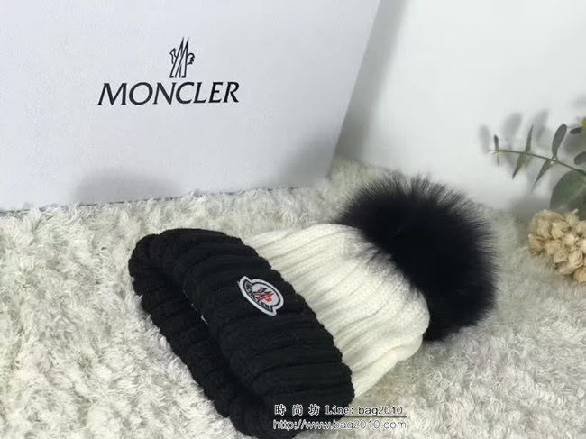 MONCIER蒙口 代購品質 專櫃款 大毛球毛線帽 LLWJ7452